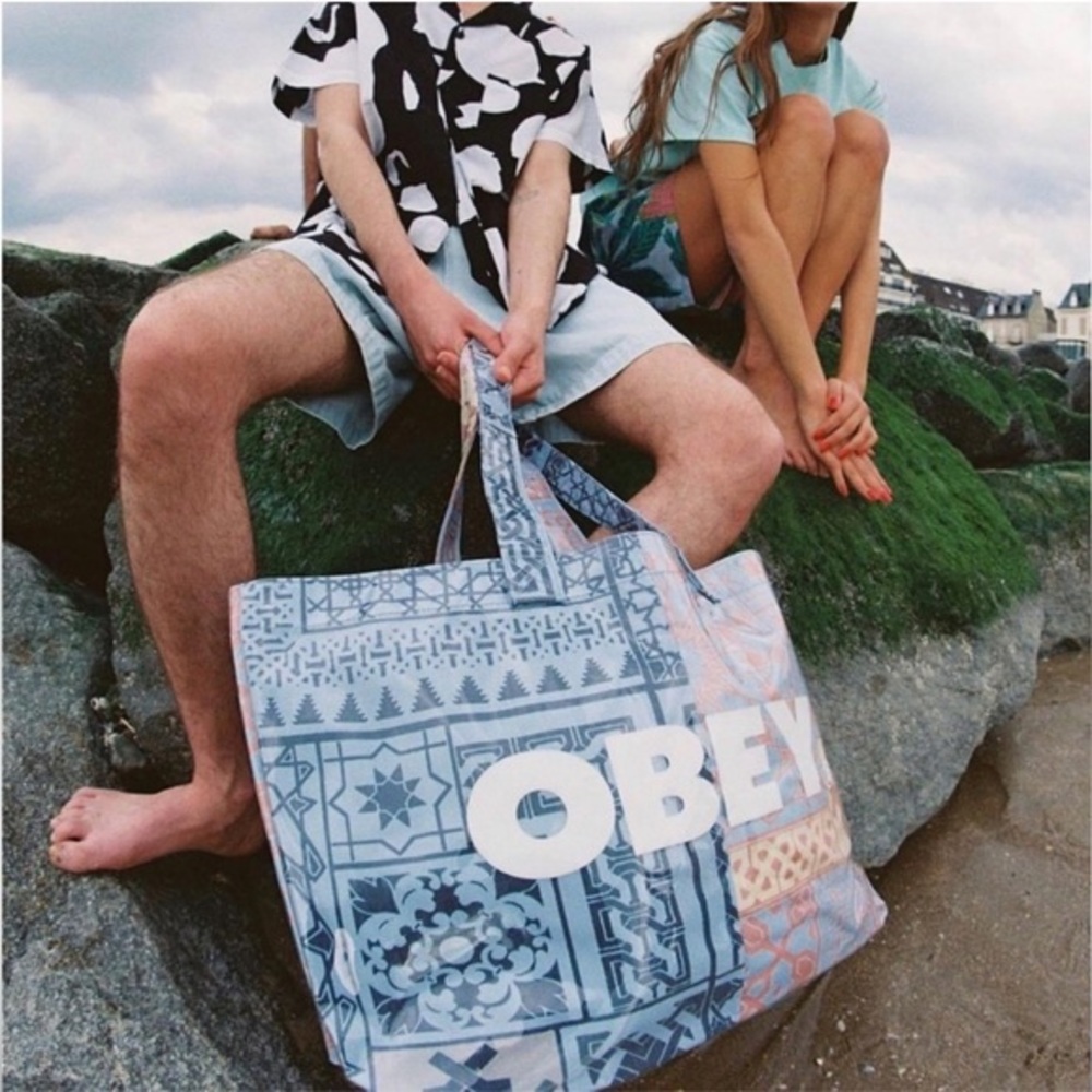 New🌟Obey Bandana PVC Tote Bag